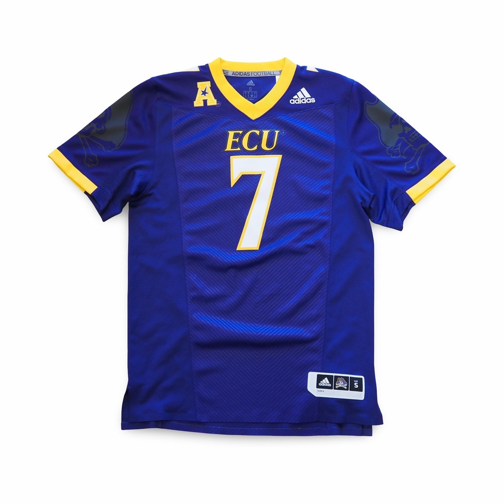 Adidas ECU East Carolina Pirates #7 Football Jersey Mens Small Purple NCAA